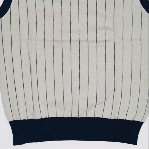 Bogey Boys by Macklemore Pin Stripe Sleeveless Sweater Vest, Grey, Size L, NWT - Picture 5 of 11